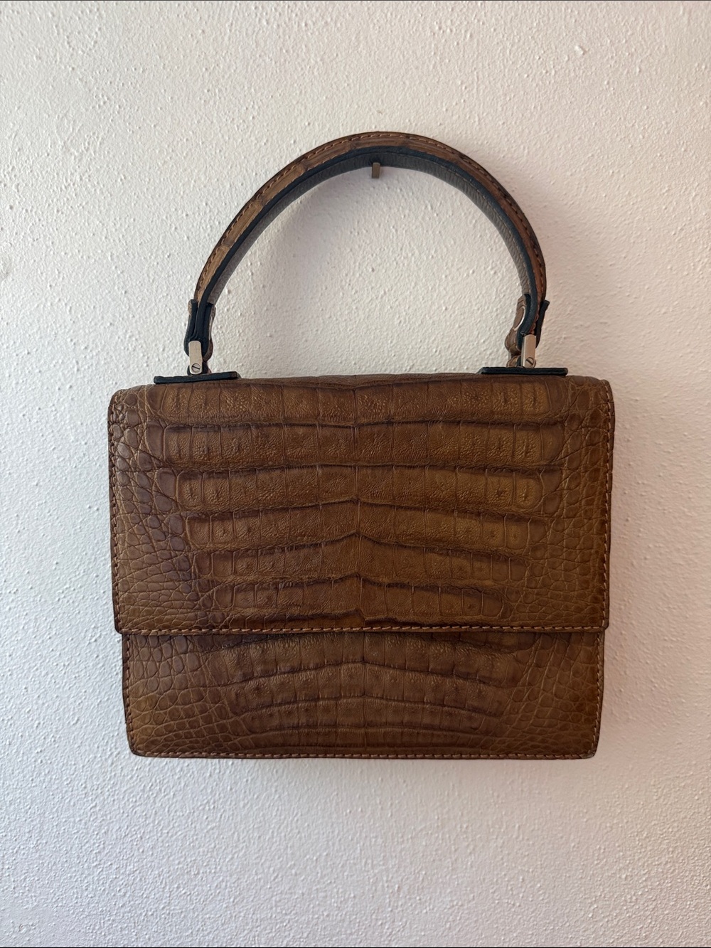 Vintage Jaguar crocodile purse (50s/60s)